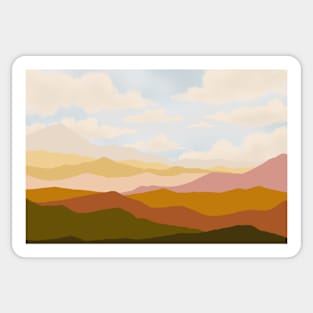 Abstract mountains 7 Sticker